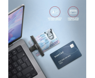 Axagon CRE-SMPC USB-C Smart card PocketReader czytnik - 1485441 - zdjęcie 5